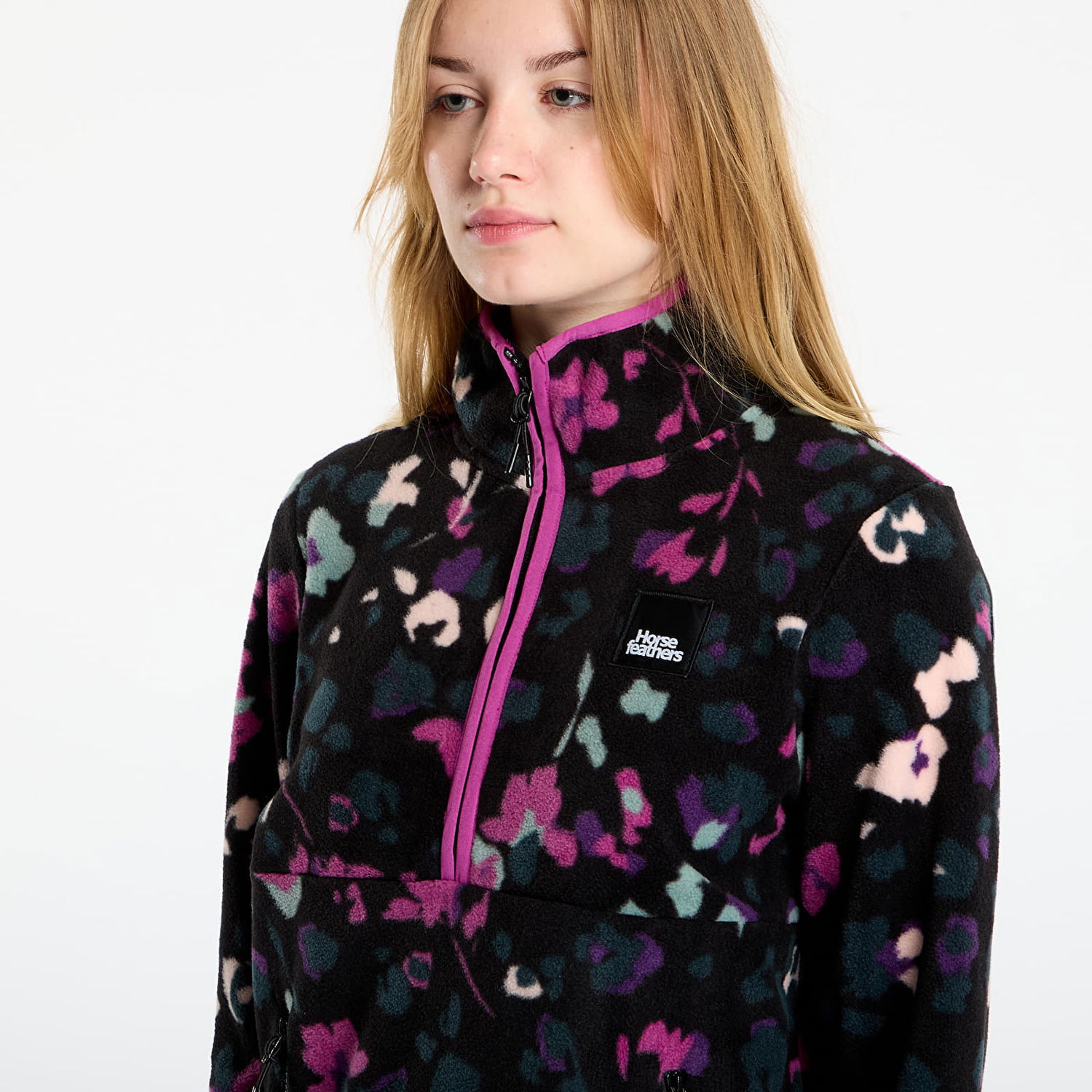 Суитчър Horsefeathers Viva Quarter-Zip Fleece Sweatshirt Colored Cheetah Многоцветен | TW049A, 1