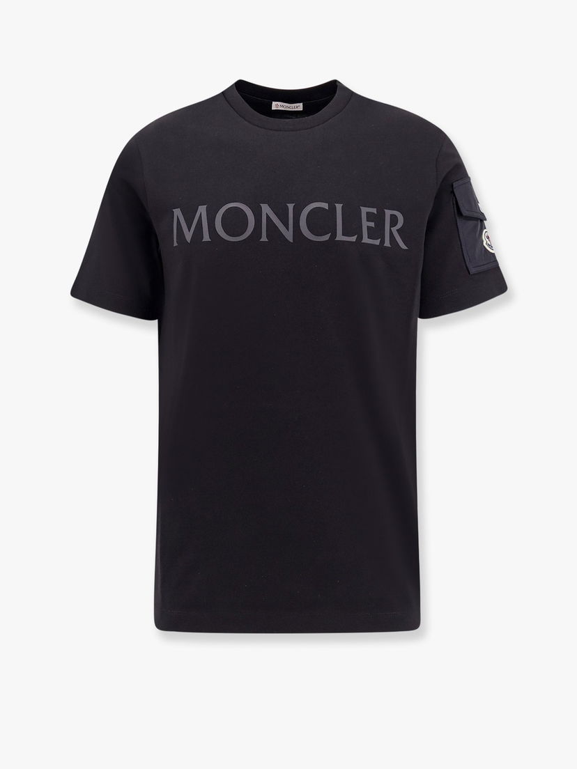 Тениска Moncler Black Cotton T-Shirt Черно | 0918C000238390T999