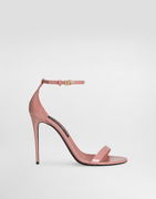 Dolce & Gabbana Polished Calfskin Heeled Sandals