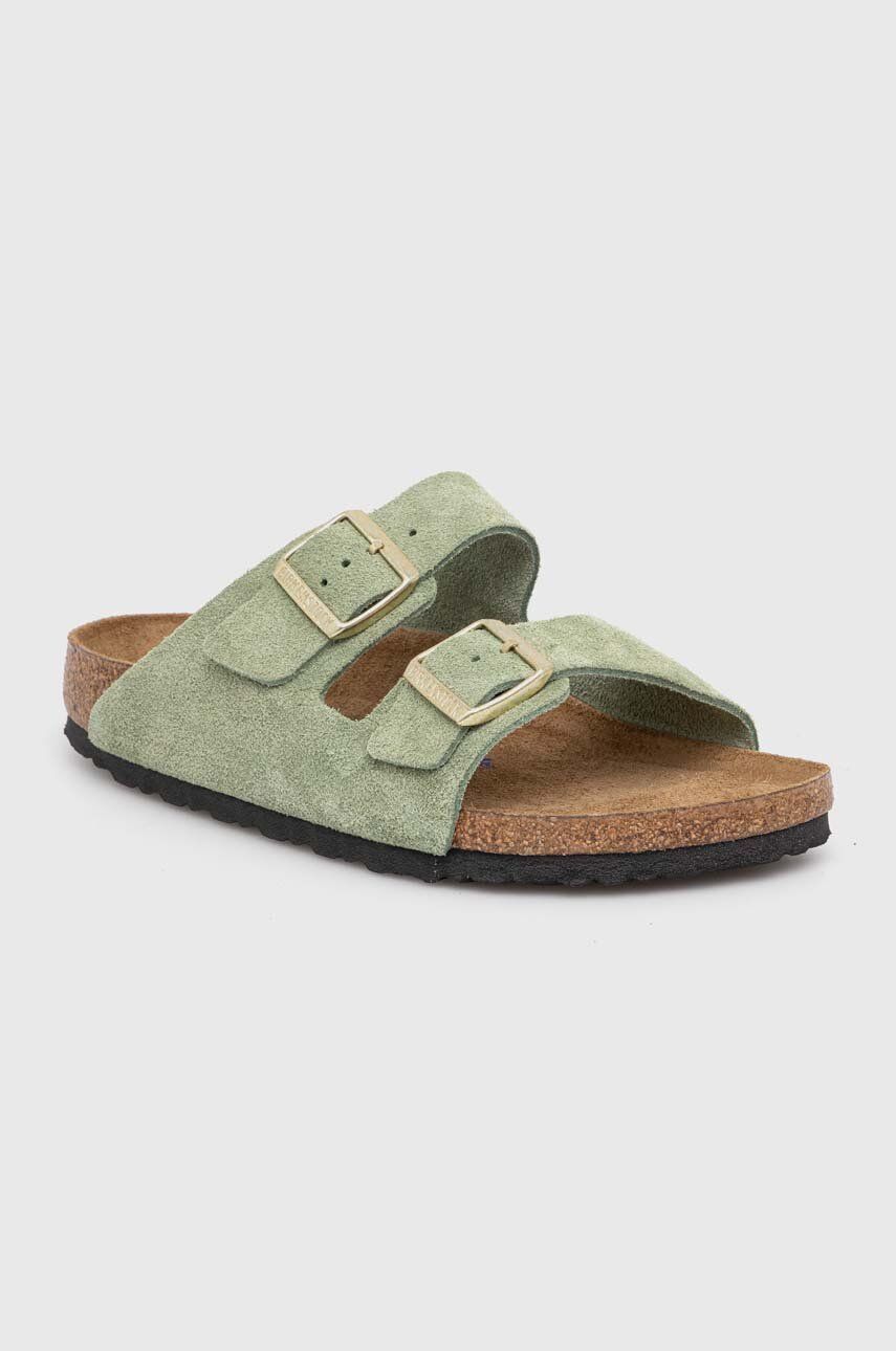 Кецове и обувки Birkenstock Arizona SFB Slides Зелено | 1027962, 0