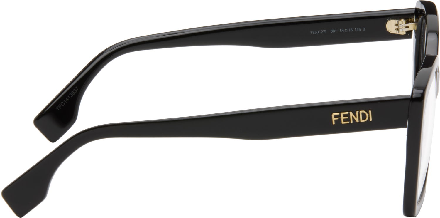 Слънчеви очила FENDI Lettering Rectangle Glasses Черно | FE50127IW54001 192337228438, 1