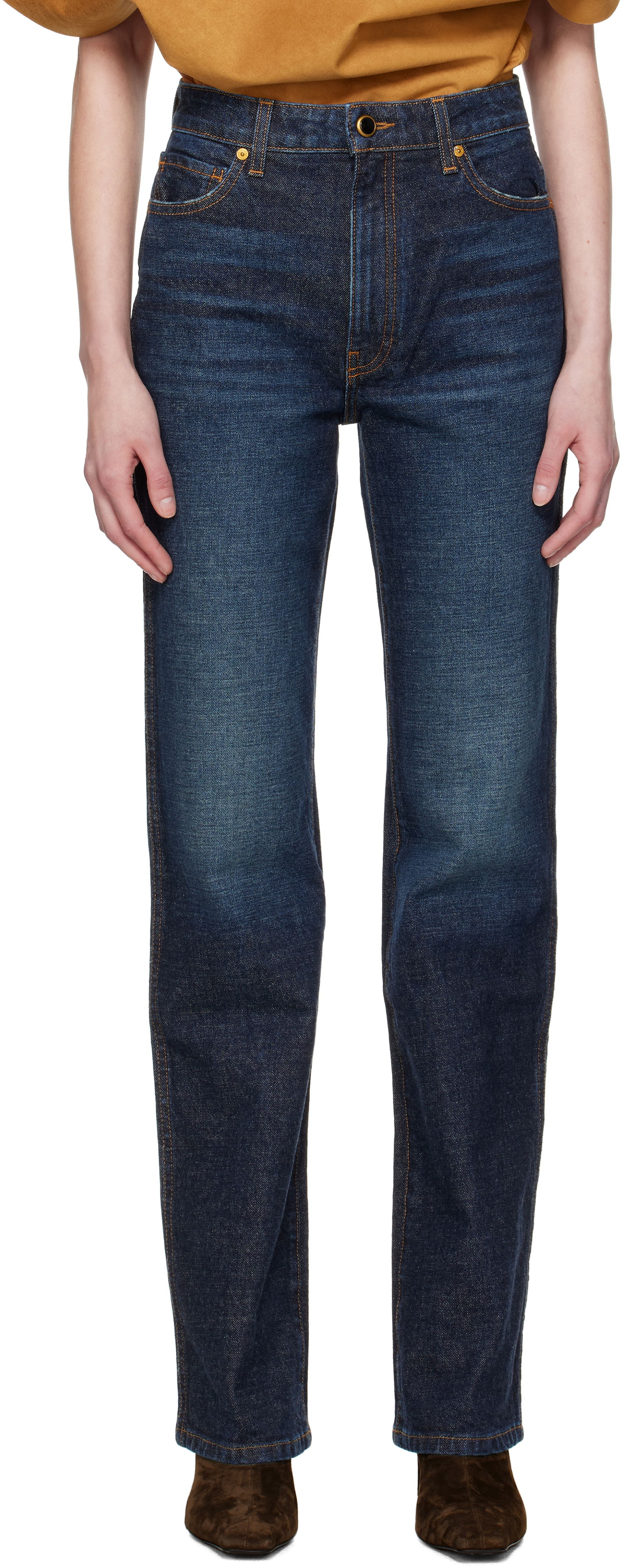 Дънки Khaite KHAITE Danielle Stretch Jeans Синьо | 1032916010, 0