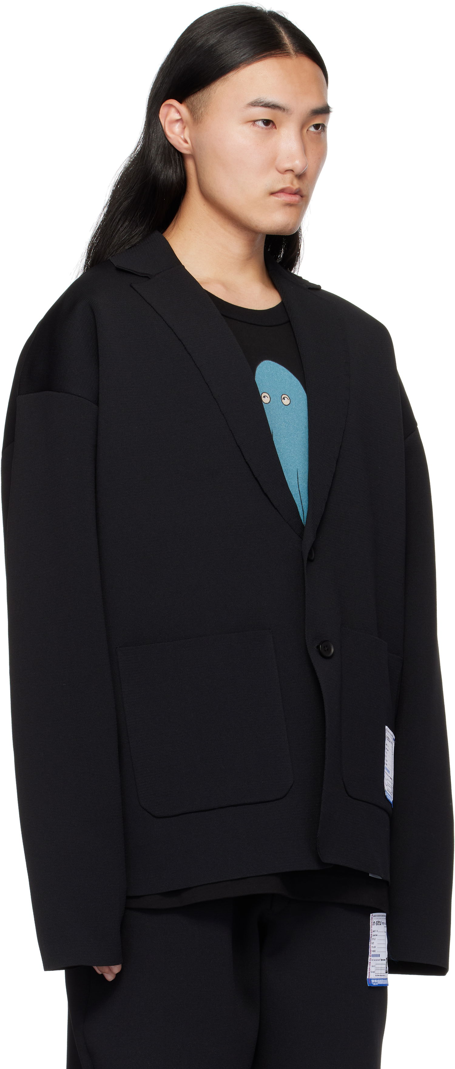 Пуловер Maison MIHARA YASUHIRO MIHARA YASUHIRO Milan Rib Blazer Черно | I13JK024, 1