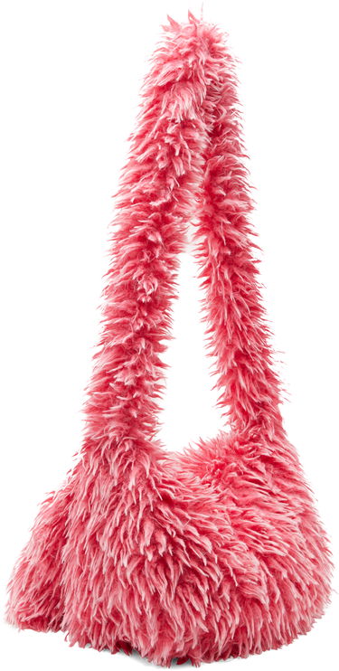 Чанта през рамо ERL ERL Faux-Fur Messenger Bag Розово | ERL10K016, 2