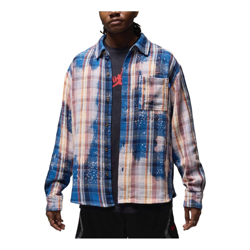 Риза Jordan Jordan x Awake NY Flannel Shirt Синьо | FQ5454-498