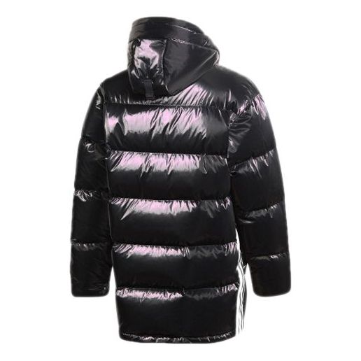 Пухо яке adidas Originals Hooded Mid-Length Down Jacket Черно | GJ6732