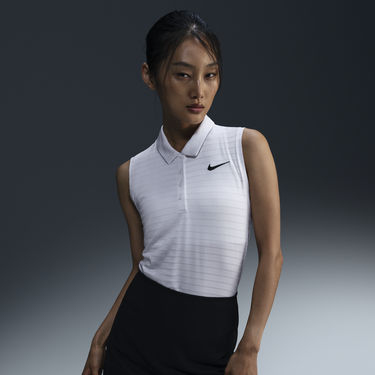 Поло тениска Nike Victory Dri-FIT Sleeveless Striped Golf Polo Бяло | FQ1824-100, 1