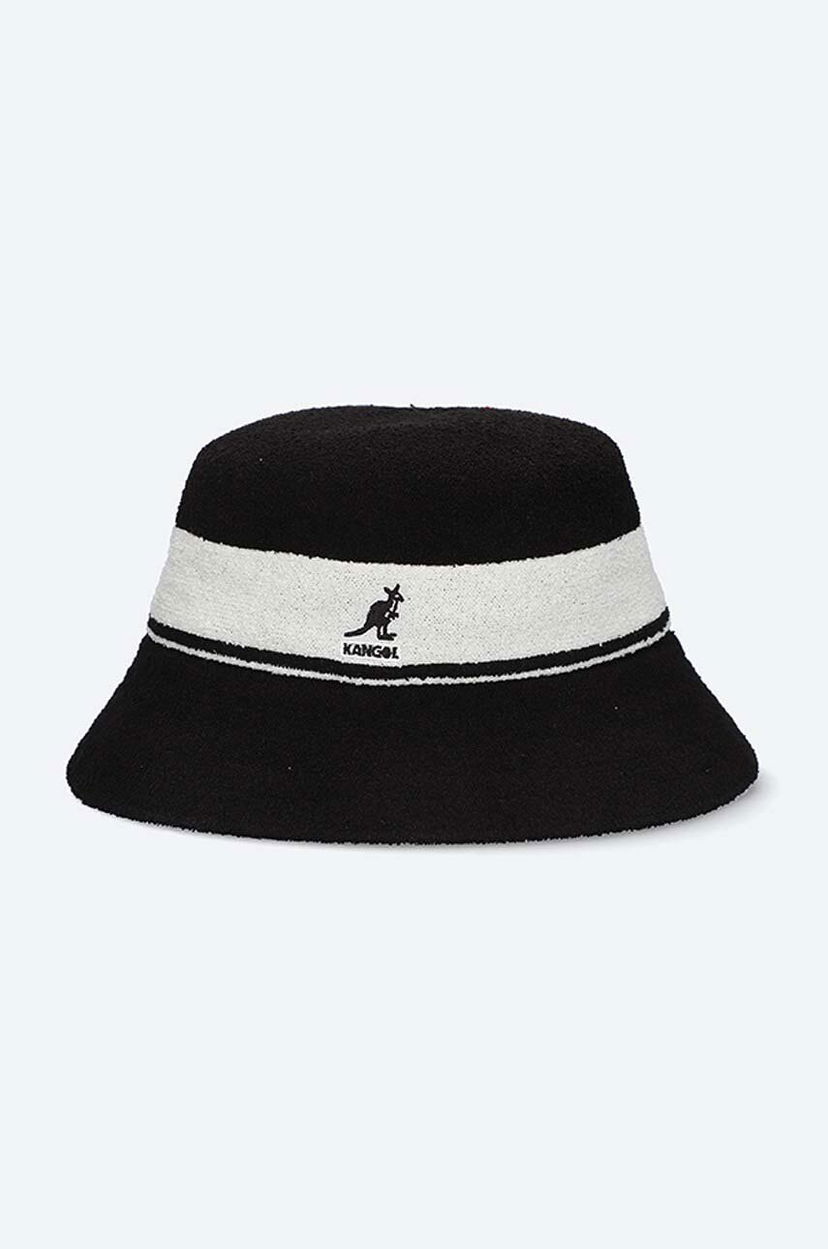 Шапка Kangol Bermuda Bucket Hat with Striped Band Черно | K3326ST.BLACK