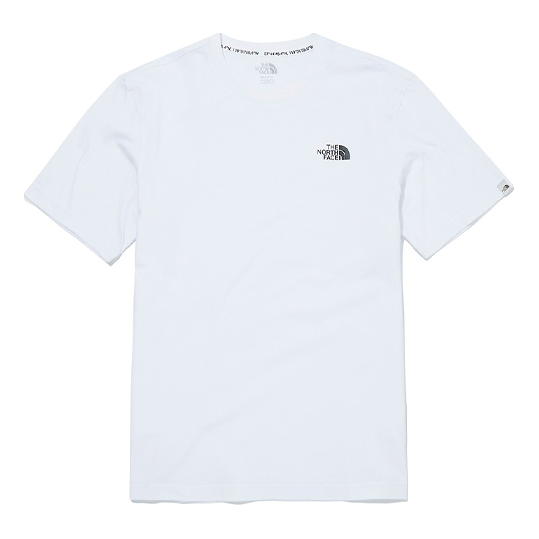 Тениска The North Face Logo-Print Cotton T-Shirt Бяло | NT7UM15K