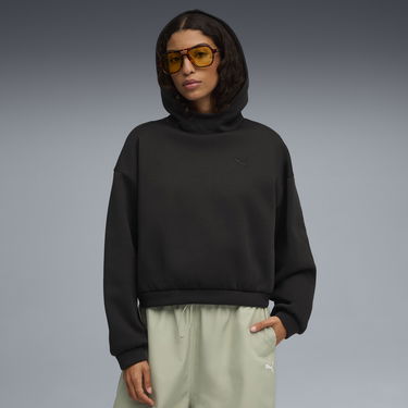 Суитчър Puma Wardrobe Essentials Cropped Hoodie Черно | 632051_01, 0