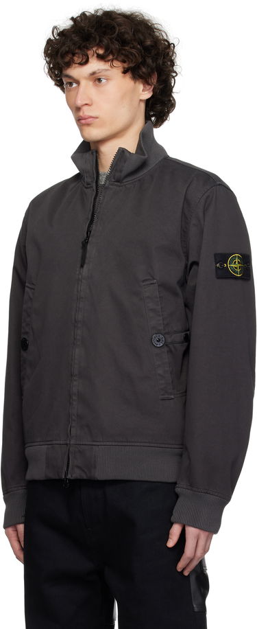 Яке бомбър Stone Island Stone Island Raso Gommato 3L Bomber Jacket Сиво | K1S15 4100012 S0034, 3