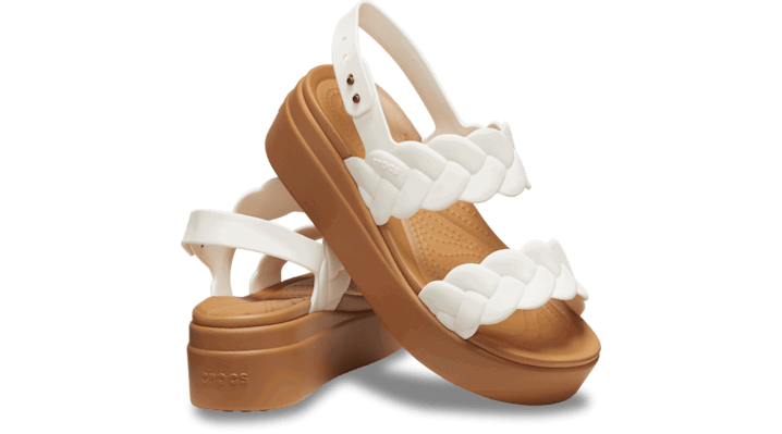 Кецове и обувки Crocs Brooklyn Woven Low Sandals Бяло | 209977-0WV, 1