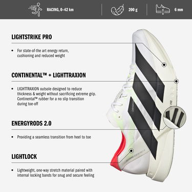 Кецове и обувки adidas Performance ADIZERO ADIOS PRO 4 Бежово | jr6367, 5