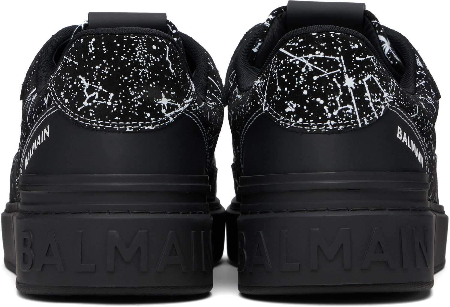 Кецове и обувки Balmain Balmain B-Court Galaxy Print Черно | EM0VI372LSVG, 1