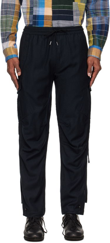 Карго панталони Maharishi Maharishi Merino Wool Track Cargo Pants Тъмно синьо | 6068, 0