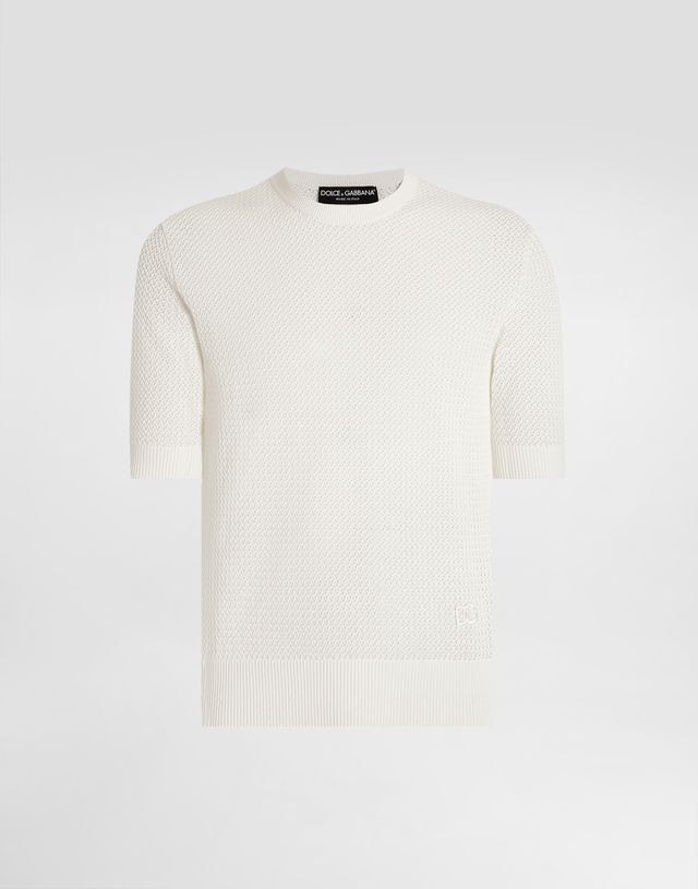 Dolce & Gabbana Cotton Knitted Crewneck T-Shirt