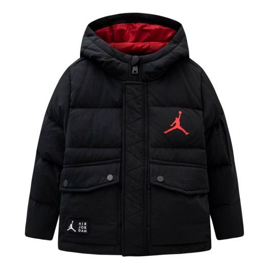 Пухо яке Jordan Air Jordan Puffer Hooded Jacket Черно | JD2342014GS-001, 0