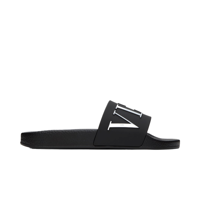 Garavani Black & White VLTN Slides