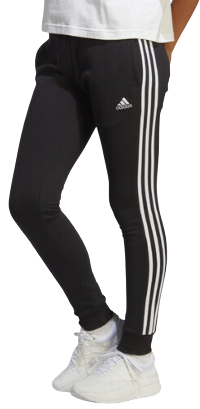Спортни панталони adidas Performance Essentials 3-Stripes French Terry Cuffed Черно | IC8770, 1