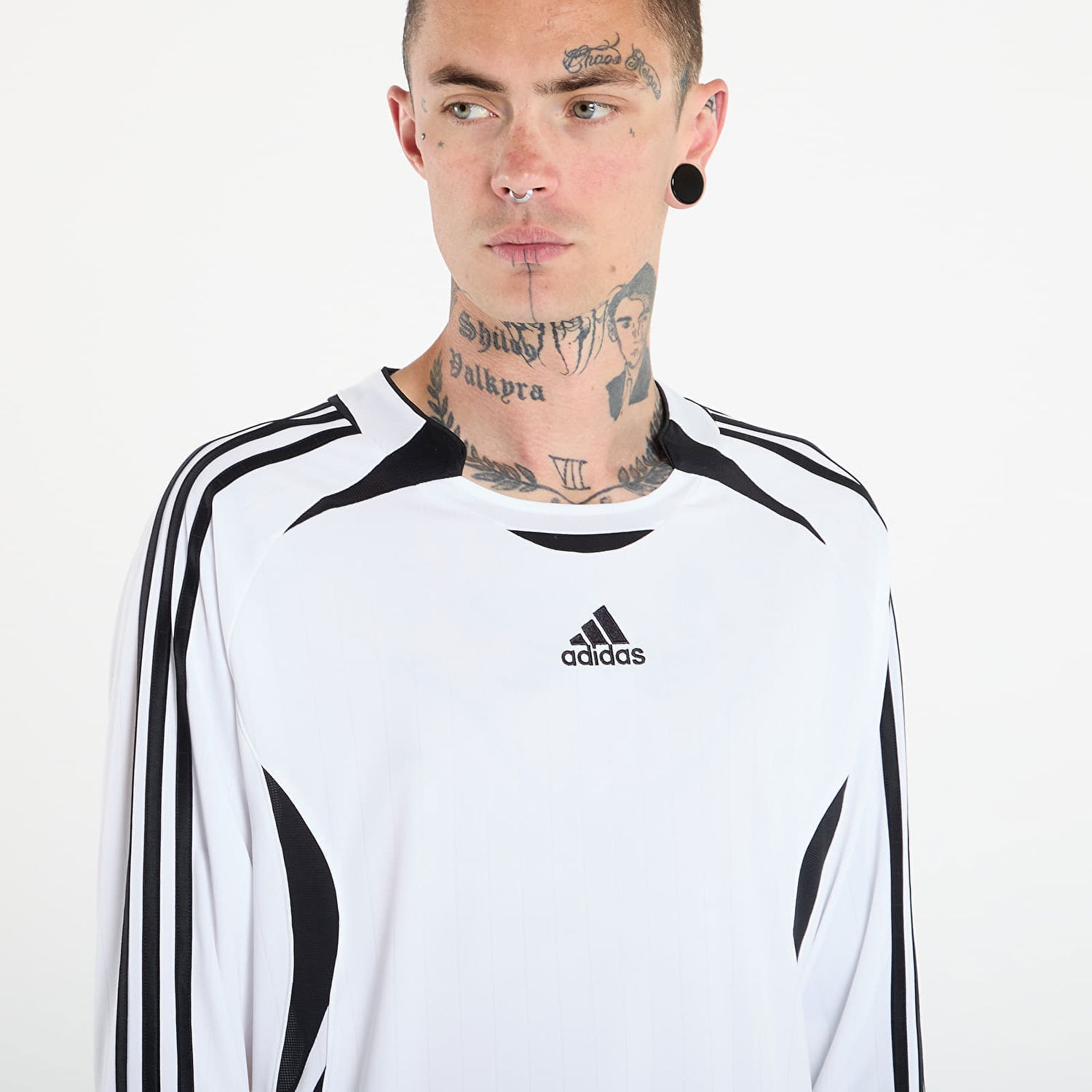 Тениска adidas Originals Teamgeist Adicolor Long Sleeve T-Shirt Бяло | JY6371, 1