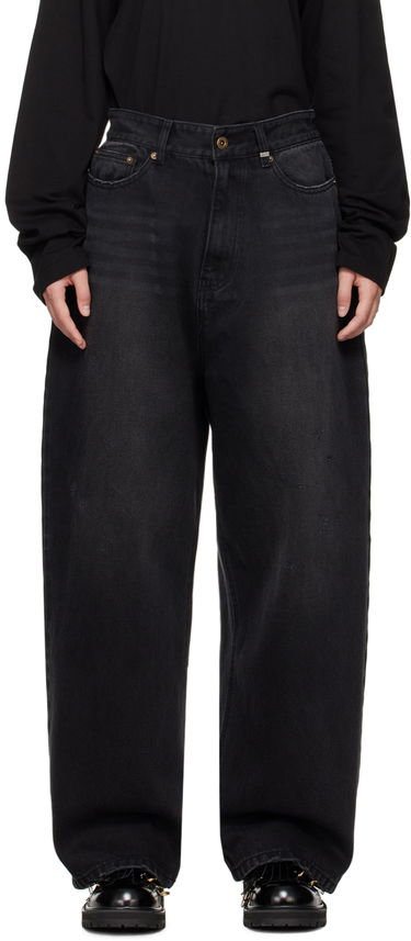 Дънки We11done We11done Washed Loose-Fit Jeans Черно | WD-DP2-24-349-W-BK, 0