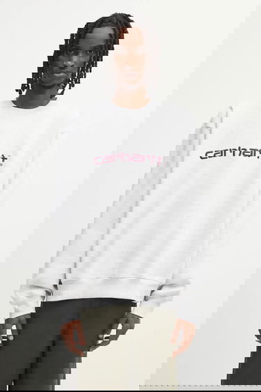 Суитчър Carhartt WIP WIP Embroidered Crewneck Sweatshirt Сиво | I030546.38HXX, 0