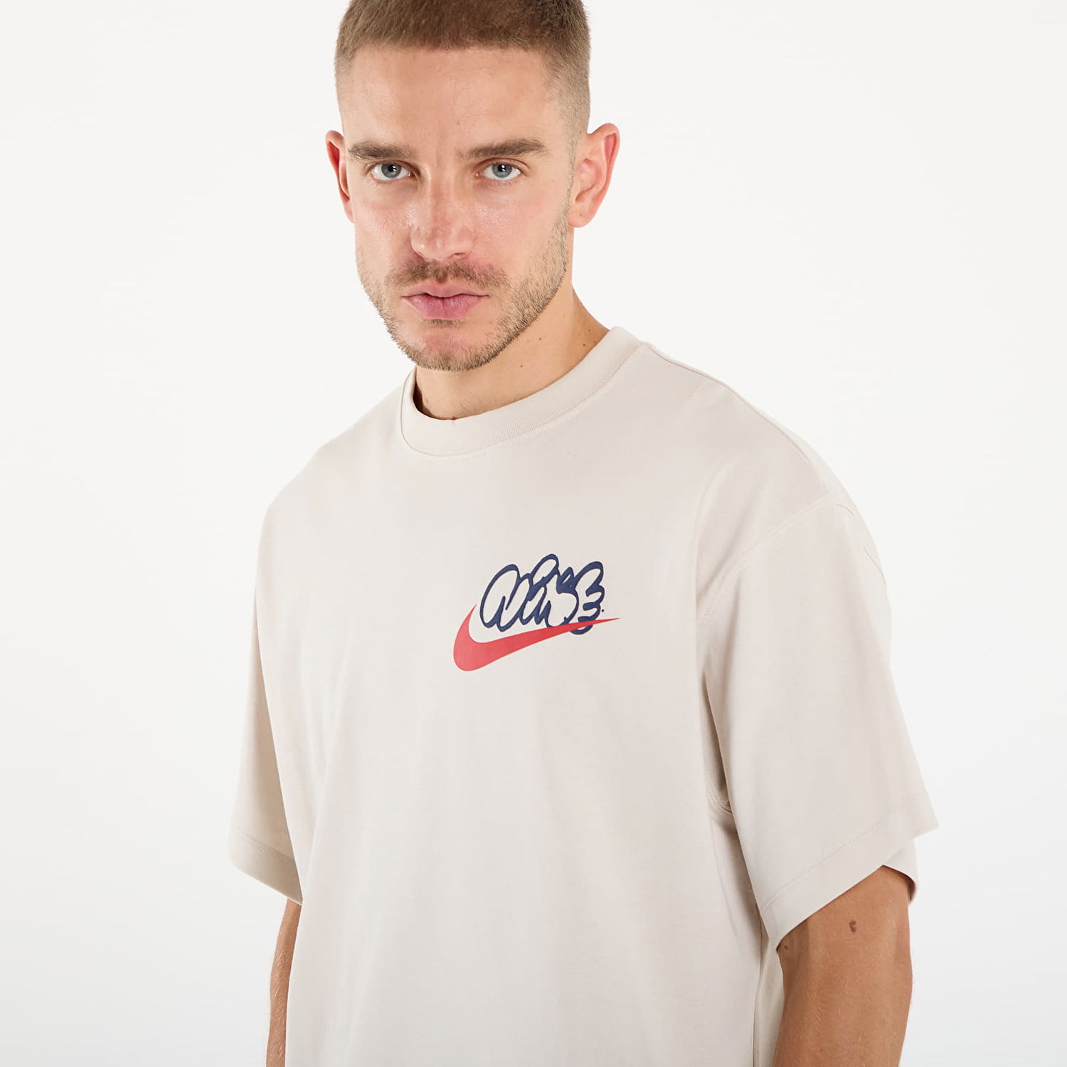 Тениска Nike Nike Solo Swoosh T-Shirt Бежово | IH4294-104, 1