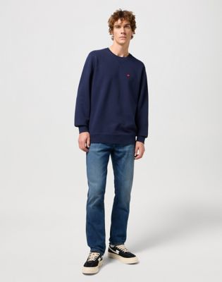 Пуловер Wrangler Wrangler Sign Off Crew Sweatshirt Тъмно синьо | 112350534:XXL, 0