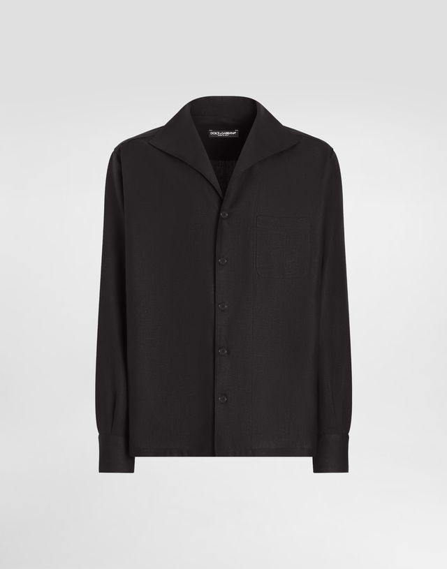 Dolce & Gabbana Long-Sleeved Linen Shirt