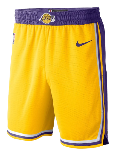 Къси панталони Nike NBA Los Angeles Lakers Icon Edition Жълто | aj5617-728