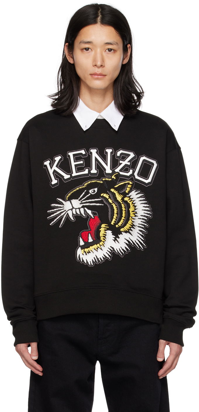 Пуловер KENZO Paris Jungle Tiger Черно | FD65SW0494MF, 0