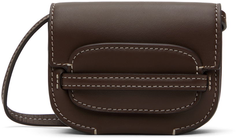 Чанта през рамо Savette Brown Sport Card Bag Кафяво | SLG-013-01-01