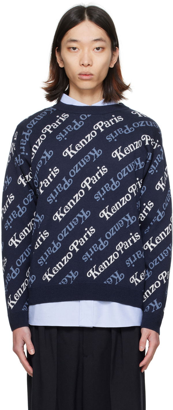 Пуловер KENZO Paris VERDY x Sweater Тъмно синьо | FE55PU4573CB, 0