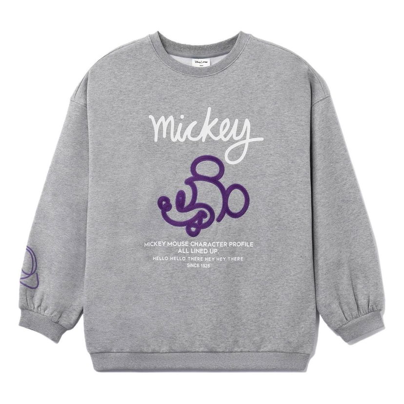 Суитчър Li-Ning Disney Mickey Mouse Graphic Sweatshirt Сиво | AWDRD64-2