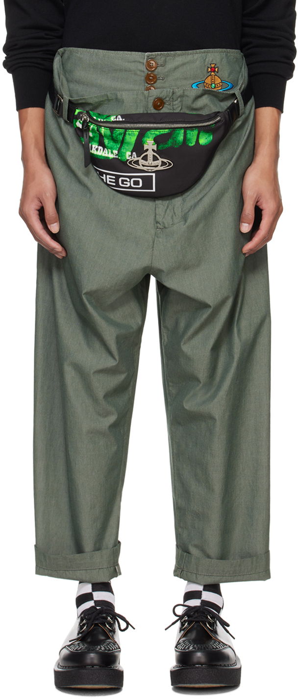 Панталони Vivienne Westwood Alien Trousers Зелено | 3F01000D-W00M2-DE