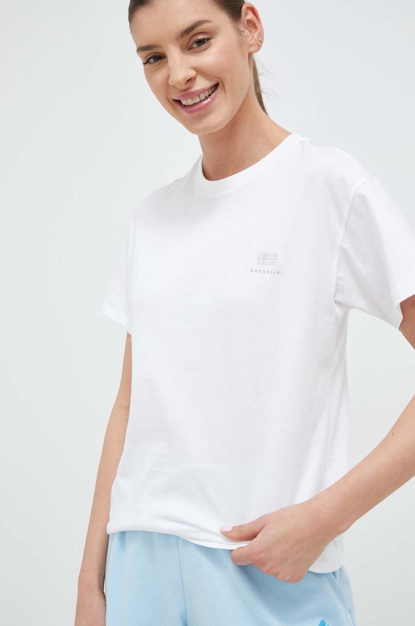 Тениска Napapijri Tee Бяло | NP0A4H870021, 0
