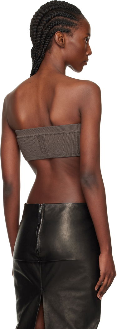 Съкратен топ Rick Owens Rick Owens Concordians Slim Bandeau Top Сиво | RO02E4673 KWVMH, 2