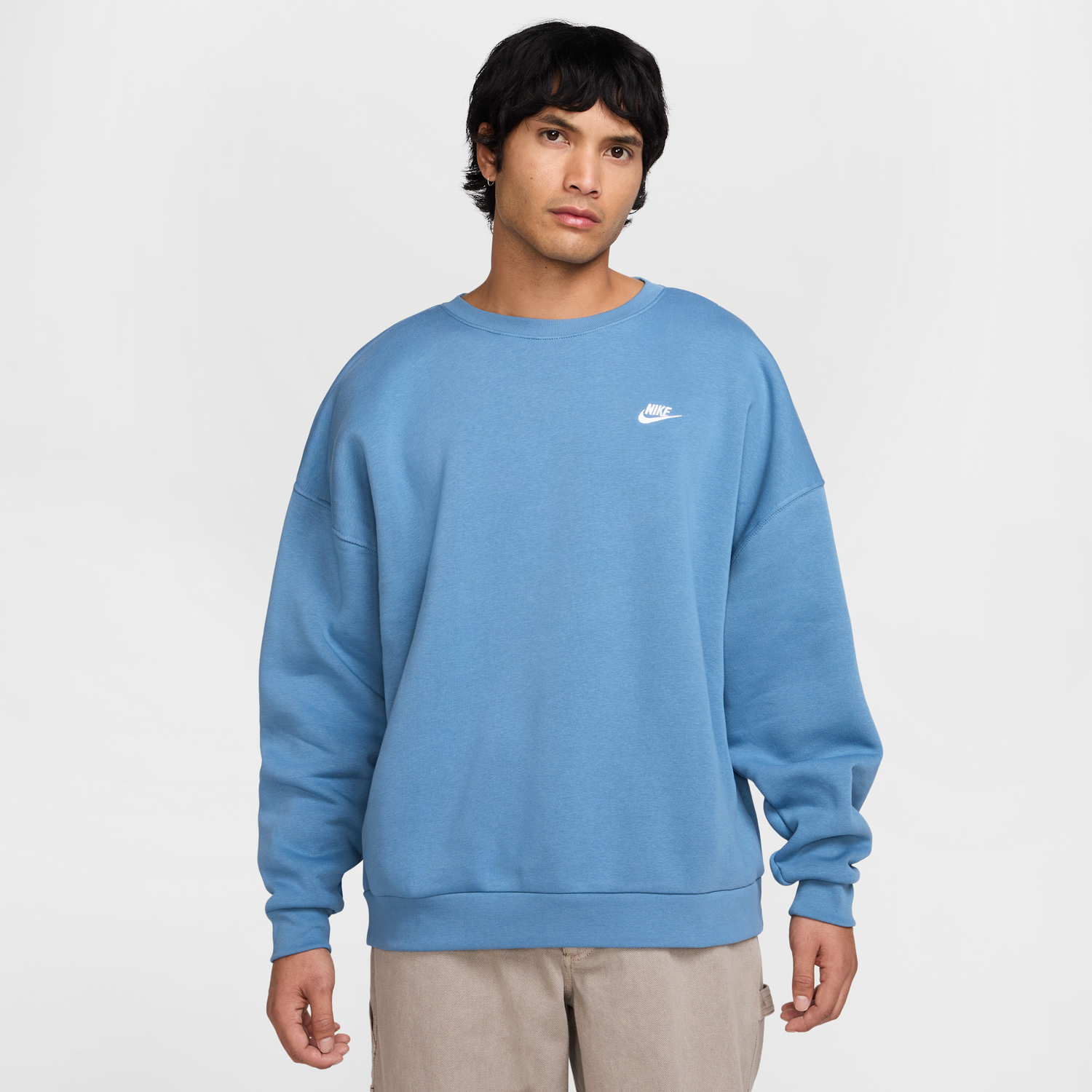 Суитчър Nike Sportswear Club Fleece Crewneck Sweatshirt Синьо | IB6490-429, 0