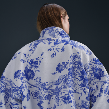 Яке бомбър Nike Loose Fit Jacquard Track Jacket Sportswear Collection Бяло | HF9579-100, 3