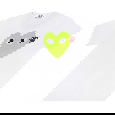Тениска Comme des Garçons PLAY Red Emblem Heart T-Shirt Бяло | AZ T106 051 3, 1