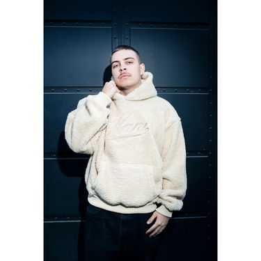 Суитчър Karl Kani Cursive Varsity Teddy Os Hoodie Бежово | PD00008925, 1