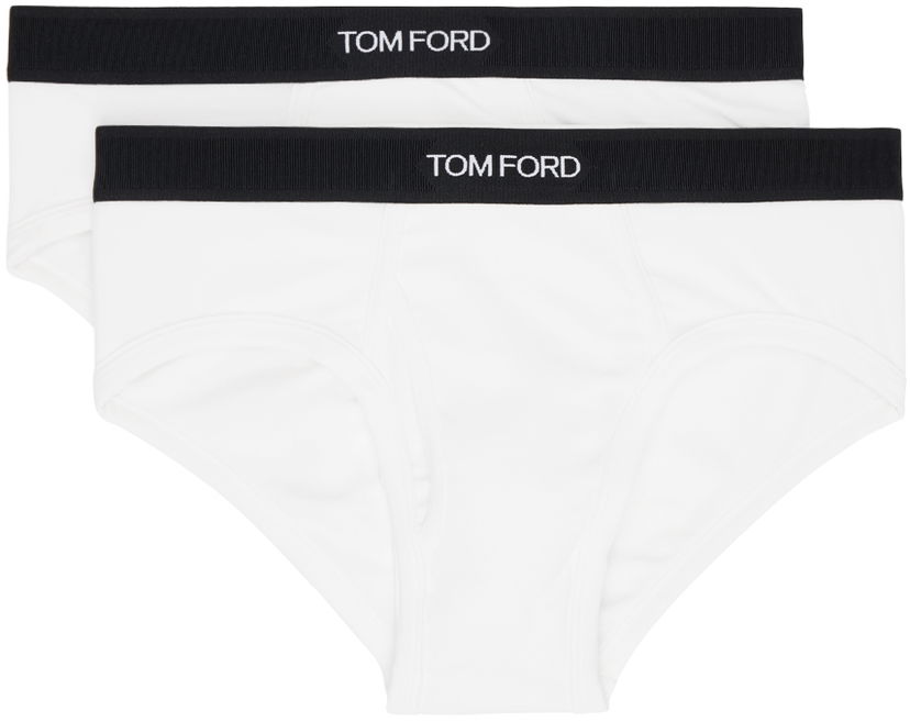 Flexstyle Tom Ford Two-Pack White Briefs Черно | T4XC1 141