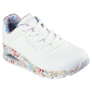 Кецове и обувки Skechers Uno - Majestic Garden Бяло | 155583-WMLT, 2
