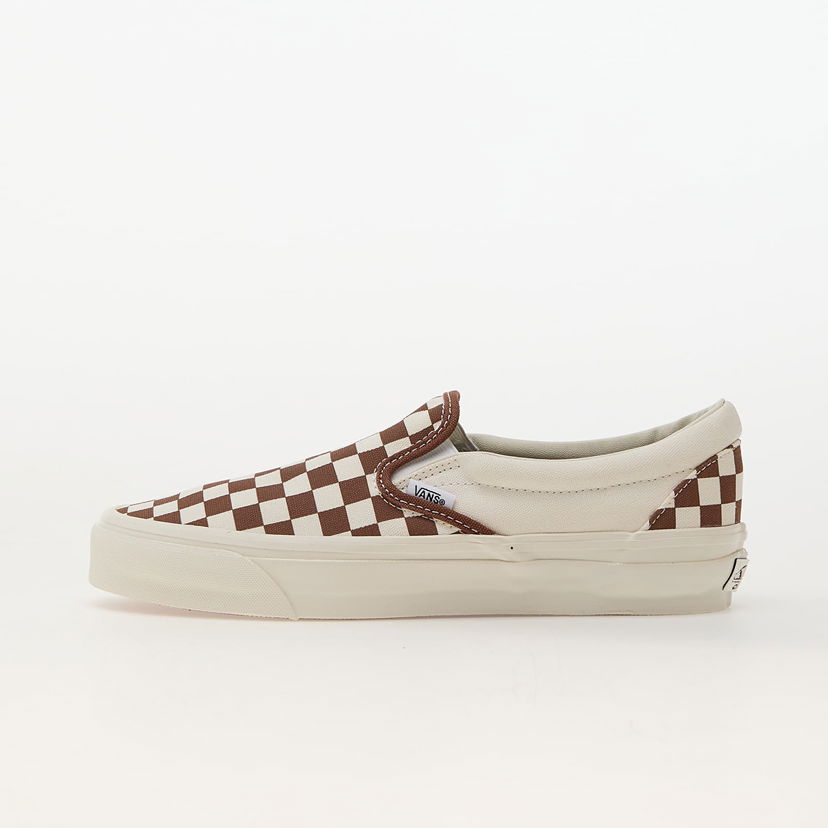 Кецове и обувки Vans Slip-On Reissue 98 LX Checkerboard Coffee Кафяво | VN000CSECFF1