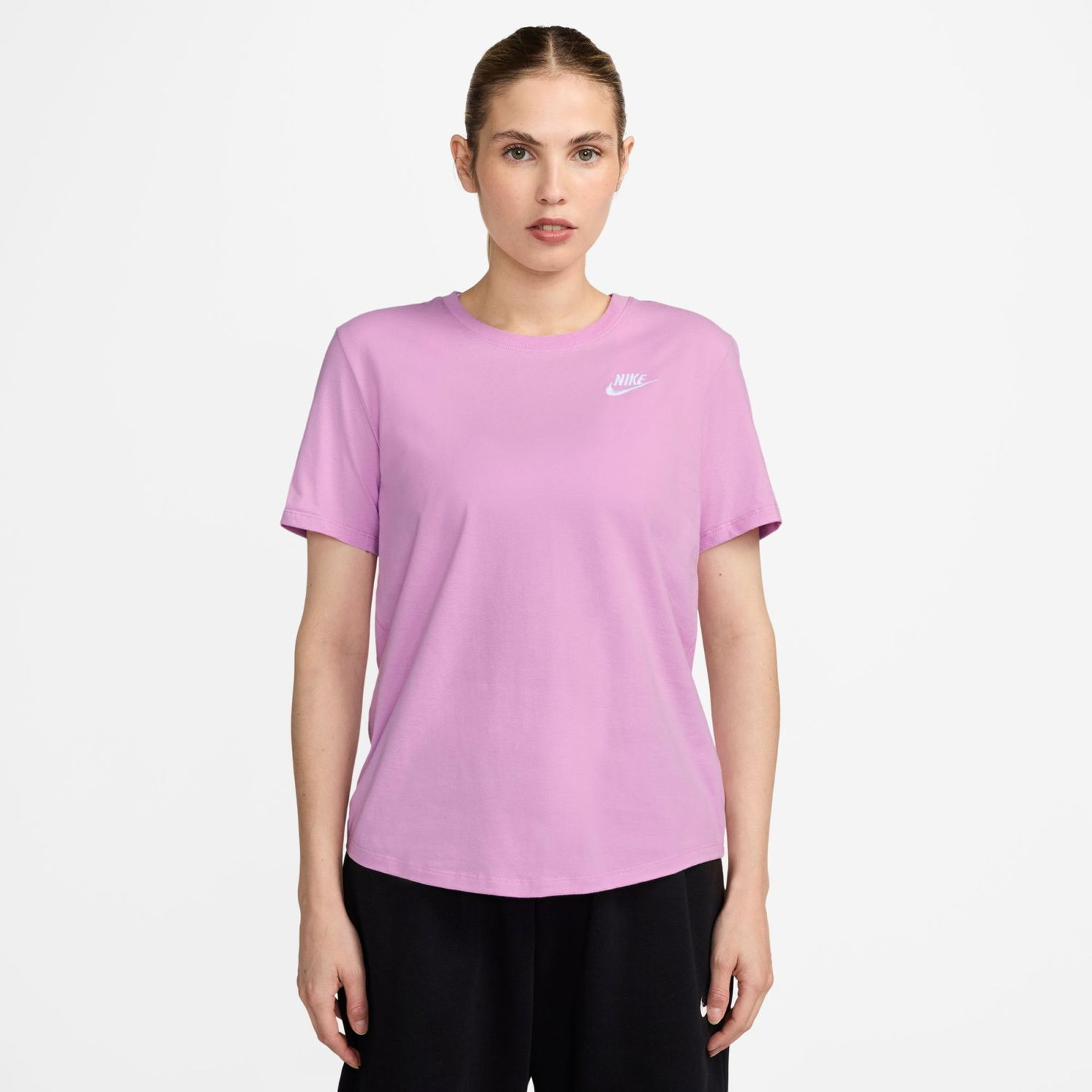 Тениска Nike Sportswear Essential Cotton T-Shirt Розово | DX7902-632, 0