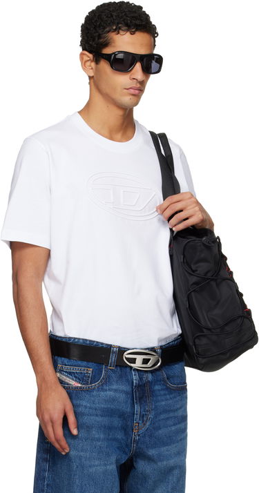 Тениска Diesel T-Adjust-Bigoval T-shirt Бяло | A17402-0NJBM-100, 1