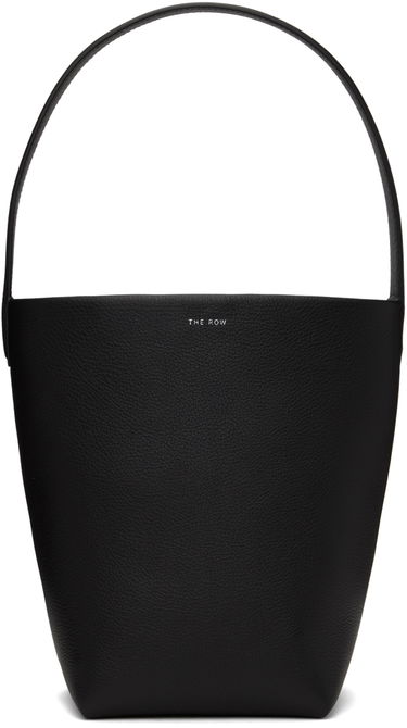 Голяма пазарска чанта The Row Small Leather Bucket Bag Черно | W1314-L129, 0