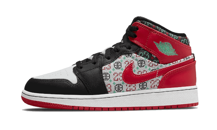 Кецове и обувки Jordan Air Jordan 1 Mid "Holiday" GS Червено | DM1208-150, 0