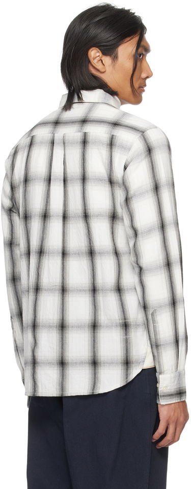 Риза Universal Works Universal Works Frill Plaid Shirt Бяло | P2992, 2