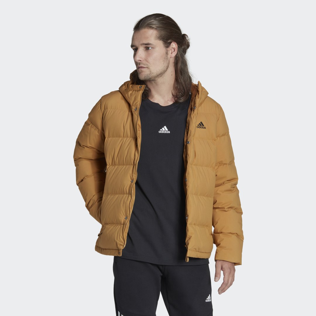 Яке adidas Originals Helionic Hooded Down Jacket Кафяво | HG8748, 0